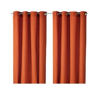 MARIAM 马瑞姆窗帘 2幅 145厘米×250厘米 橙色