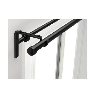 RÄCKA  HUGAD 瑞卡  胡加双窗帘杆组合 黑色