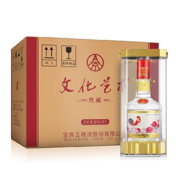 五粮液股份公司 文化艺术·典藏 52度 500ml 6瓶整箱装 浓香型 白酒