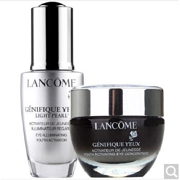 兰蔻（LANCOME）黑瓶眼部护理套装（睛采眼部精华液20ml+精华眼膜霜15ml）补水保湿去黑眼圈