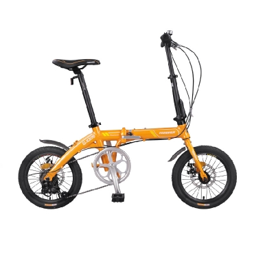 永久折叠自行车7速16寸小跑车易携带铝合金车架碟刹男女式成人车