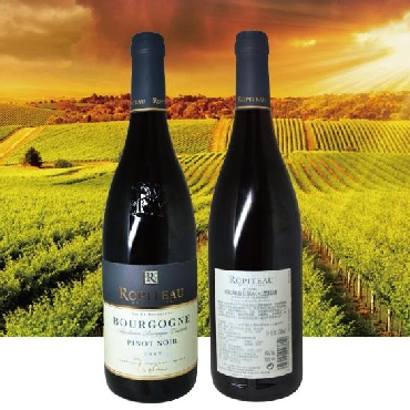 法国进口红酒 法国勃艮第AOC产区红酒 龙徽进口葡萄酒 黑皮诺干红 霞多丽干白葡萄酒 诺比城勃艮第A