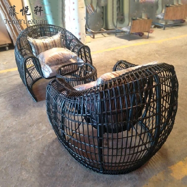 创意户外休闲仿藤沙发 定制别墅露台酒店花园设计师编藤沙发组合