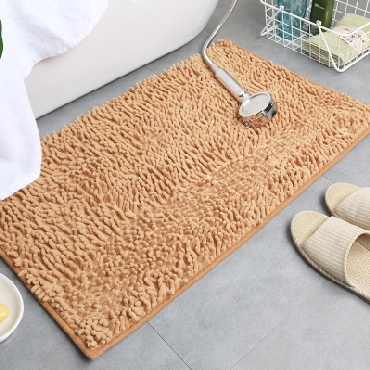 家用雪尼尔地垫浴室吸水防滑地垫防滑脚垫毛绒浴室地毯长方形地垫60*90